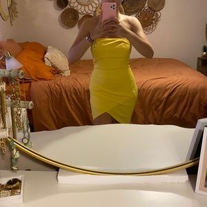 Yellow Forever 21 Bodycon Dress, US M